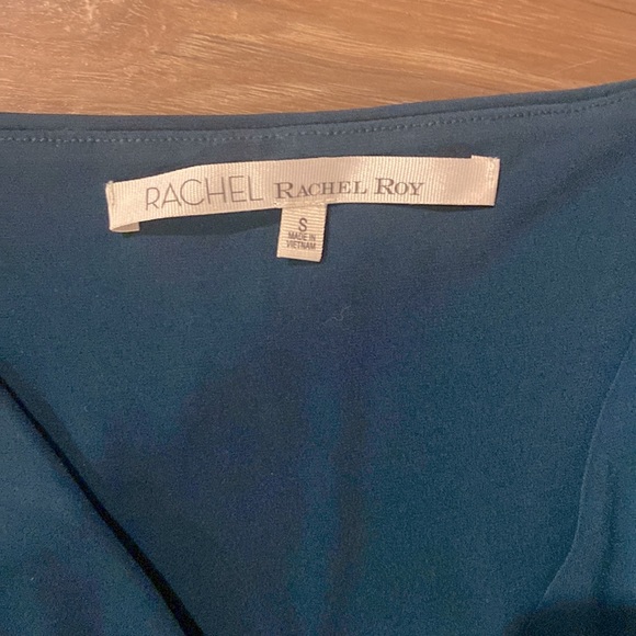 RACHEL Rachel Roy Teal Wrap Zip Dress - Picture 2 of 3